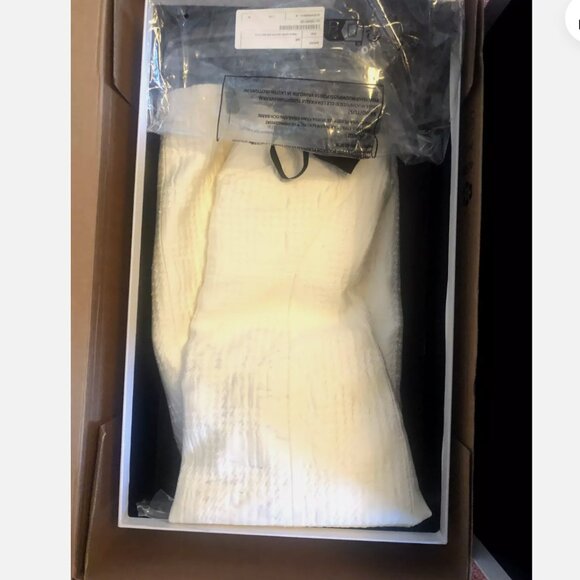 Emilia Wickstead White Lowre Check Tweed Midi Dress US size 6 NWT wedding - Picture 6 of 6